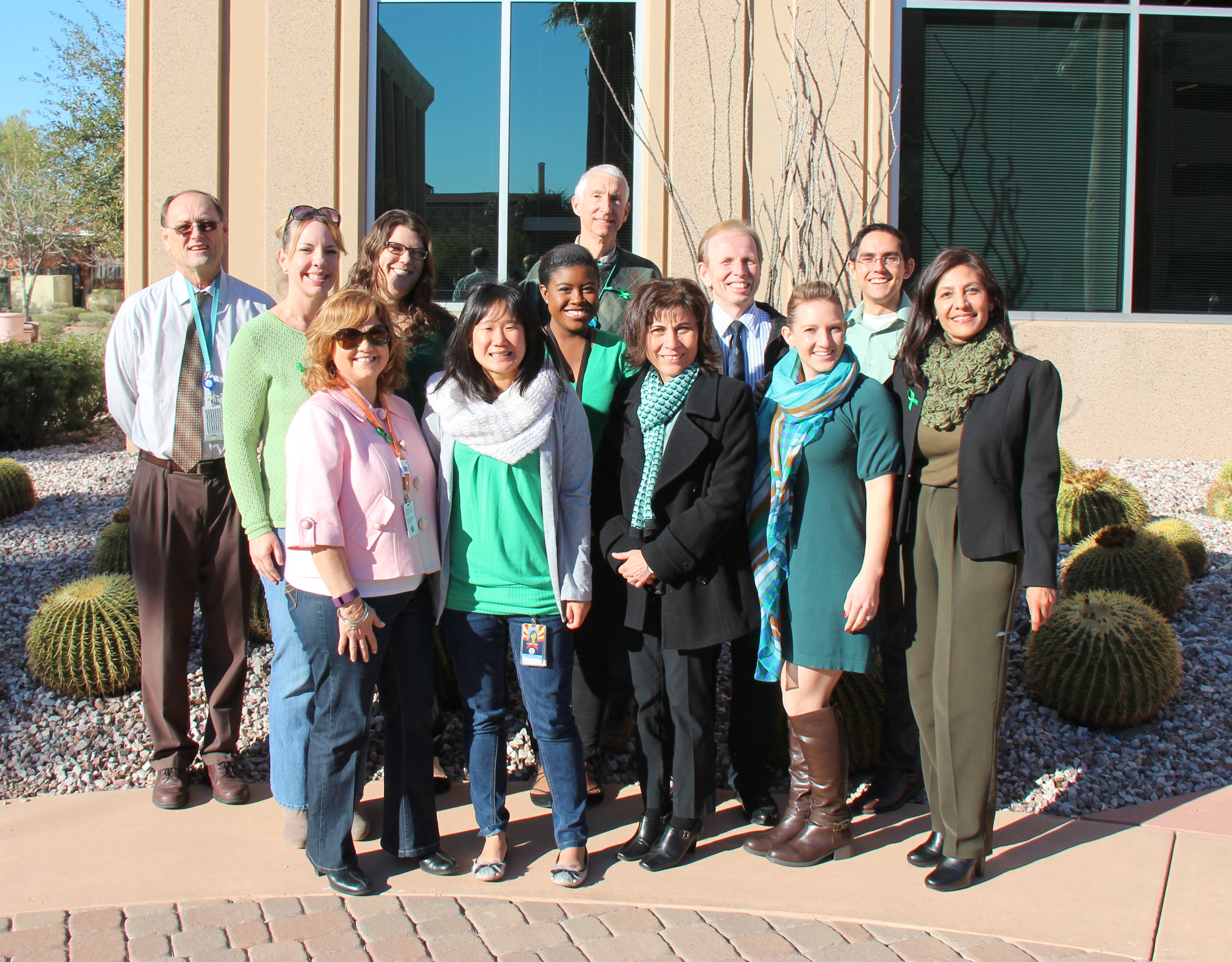 Our employees wore green and jeans this week to raise awareness of folic acid and its benefits before and during pregnancy.